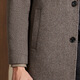 Antonio removable goose down lining, herringbone texture, one-piece, two-wear, thickened wool double-sided woolen coat, men's coat