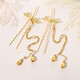Qiji rabbit hairpin antique metal simple modern hairpin Hanfu tassel ancient costume hairpin step shake daily women's hairpin Feihe-gold