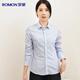 Romon DP no-iron 100% cotton anti-wrinkle long-sleeved shirt for women pure cotton no-iron slim business striped shirt for women