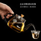 Shiyun Teapot Teapot Glass Tea Set Thickened Handmade Silver Teapot Small Capacity Household Flower Teapot Lotus Leaf Koi (Small size 400ml suitable for 2 people)