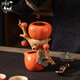 Wumingtang Persimmon Ruyi tea set complete set of happy event persimmon tea set gift box wedding gift housewarming gift