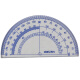 Deli 9597 student start-of-term stationery college entrance examination ruler (ruler + triangle ruler * 2 + protractor) exam-specific four-piece birthday gift