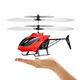 Witness buds minion aircraft suspended charging anti-collision and fall resistance for boys and girls toys milk dragon sensing aircraft remote control helicopter blue fighter (color box) high-end version-induction + remote control switch + charging cable