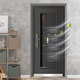 
Yaodun Security door Ventilation door Sliding door Entry door Household entrance door Security door Anti-plitting door 1050*2150+ Face recognition Cat eye lock