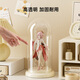 KAMAN Figure Display Box Household Transparent Bubble Mart Blind Box Storage Collection Model Doll Model Box Display Stand Milk White Small/Dustproof 1