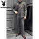 Playboy 2025 new men's three-piece wedding dress casual formal fit British suit black L (suitable for 111-125 Jin Jin equals 0.5 kg)
