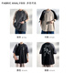 Camiseta de manga corta de Foss Phil para la camiseta de empalme de la marca de verano de los hombres para los hombres que contrastan a media manga 3968 Caki XL