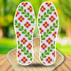 2024 new printed cotton cloth hand-embroidered cross-stitch insole semi-finished product embroidered by men and women Rose red 683 Whatever you want come true 43 size