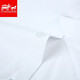 Zomes Camisa de manga corta Fit de hombre Slim Fit Anti-Wrinking Seda Summer White White White White Professional de manga corta Camisa de gran tamaño Men DX2655 Pure White 40 /XL (130-140Jin [Jin equivale a 0.5 kg])