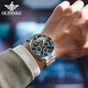 OUPINKE [Top 10 berühmte Uhrenmarken] Green Water Ghost Watch Herren Vollautomatische mechanische Uhr Luminöse wasserdichte multifunktionale Herrenuhr OUPINKE 3271 STAHL -Band Schwarz kostenlos freie Lebensdauer Garantie