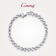 GsunG platinum bracelet women's new car flower laser beads PT950 women's pineapple bead bracelet platinum shiny bead chain calculated based on actual shipping weight