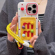 
Quansu cute three-dimensional M bean color polka dot card bag suitable for iPhone15 mobile phone case Apple 14promax new 13/12 soft shell women's wristband lanyard anti-fall mobile phone case [Colorful polka dot + three-dimensional M bean + wristband] iPhone15Promax