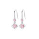 Ji Shizhe's platinum four-leaf clover earrings for women, high-end tassel earrings, heart-warming birthday and Valentine's Day gifts for wife and girlfriend, white diamond earrings, made of PT950 platinum