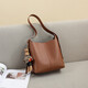 Viney Cowhide Bag Damenbeutel großer Kapazität Eimer Bag Leichte Luxus ein Schulter-Crossbody-Tasche Geburtstagsgeschenk Marke Geben Sie der Freundin Frau
