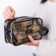 Jingtang Travel Toilet Bag Transparent Shower Cosmetic Bag Waterproof Storage Bag Korean Simple Storage Bag Black Gray Transparent Medium Size