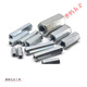 XMSJ extended nut double nut hexagonal long nut screw joint M6M8M10M12M14M16 m6*opposite side 10*height 050 pieces