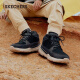 斯凯奇（Skechers）高帮男士工装靴保暖防寒马丁靴休闲鞋雪地增高男靴65731 黑色/BLK 41