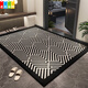 Fuxiao modern style home floor mat cut door mat 2024 new style door entrance foot mat household door resistant snowflake-15275 100cm*100cm upgrade 9th generation dirt-resistant Falman