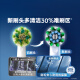 欧乐B电动牙刷头原装 成人多角度清洁X型刷头3支装 EB50 RX-3 适配成人D/P/Pro系列牙刷