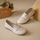 
Kanglibi genuine leather soft sole mother shoes single shoes middle-aged and old comfortable and not tired leather shoes middle-aged and old young and non-slip women's shoes spring and autumn style 677 hole style beige soft sole soft surface very comfortable 36