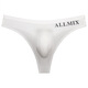 
Ye Zimei Men's underwear sexy U convex sports fitness letters thin transparent ice silk low waist without marks and hips exposed thong T-pants flesh color XL