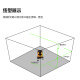 Laser level indoor 2-line infrared 5-line level 6860 green light outdoor high-precision 671 strong light thin line Laser 2-line LSG671SD standard