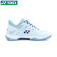 YONEX YY badminton shoes new breathable non-slip shock-absorbing wear-resistant competition men's and women's wide-last sports shoes ELZ3W light blue men and women same style wide-last version 41 (265mm)