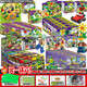 Plante vs zombie Building Block Box Box Small Particules Blind Box Childre