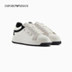 
EMPORIO ARMANI/Armani official flagship new women's low-top lace-up hollowed-out decorative sports casual shoes 2025 summer C679-light white/black 37