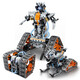 
WATCHMEN WATCHMEN Programming Robot Children's Programming Building Block Assembly Electronic Toys Compatible with Lego Boys and Girls Birthday Gifts Four-in-one Programming Robot-Orange [724 Grains]