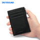 Dutegao Driver Proced permis Carte Carte Sac Mensine en cuir authentique Mini portefeuille Multifinection Multifinection Ultra-Thin Storage Cartes Set Permis de conducteur Set Black