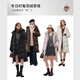 Fan Silan 23FS14081 mid-length lazy warm bread suit simple hooded ragdoll sleeve down jacket brown S