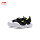Li Ning children's shoes children's sandals for boys and girls summer style simple and comfortable sports and leisure sandals YKKU020 black-3 25