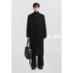 
Earl Dowel Goose-in-Line Full Wool Double-Side Wool Coat 100% Men's Long Over-Knee Warm Jacket 2024 Autumn and Winter New Style Black (plus removable-Goose-In-Line) M (170)