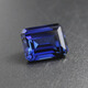 Spread edge rectangular tanzanite sapphire loose stone deep tanzanite ring ring pink fused royal blue noble men and women rectangular (7*9mm)