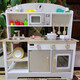Lizhi niños jugando a la casa juguetes de cocina herramientas de barbacoa de madera mesa muñeca simulación de cocción para cocción hogareño utensilios de cocina región de madera cocina japonesa a estilo [rosa]