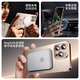 Gumei [Lieferung am nächsten Tag] Anwendbar für Apple 16Promax Mobile Case Titan Metall Magnetisch absorbiert Anti-Fall Ultra dünn gefrosteten iPhone Protector Case Magsafe Objektiv Voller Fingerabdruck 15 Wüstengold [Titanium Steel Magsafe Model] iPhone 16 Pro Max