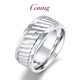 GsunG platinum ring men's new laser multi-faceted ring elegant and shiny platinum ring men's and women's wide-faced ring. Priced by gram. Contact customer service before bidding for gold price.