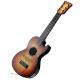Babyjianle Children's Ukulele -Spielzeug, kleine Gitarrenanfänger können simulierte Instrumente spielen, Jungen und Mädchen Aufklärung Musikspielzeug [chinesischer Stil - Rot] Senden Sie Pick -Finger -Tisch
