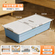 Lijie under-the-bed storage box with wheels, thickened flat storage box, drawer-type household clothes storage artifact, under-the-bed storage box, blue medium and high model 100*50*20cm, one pack