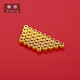 Anti-evil gold transfer beads pure gold 999 passerby glossy gold beads bracelet beaded bracelet Christmas gift 3 mm special / single (pre-order)