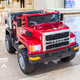 Xiaogazi Children's Electric Truck, Kinder, Allradwagen, Babyspielzeugauto, kann sitzen, Jungen, Auto, Kinderauto mit Fernbedienung, bemalte schwarze 12-V12A-Batterieschaum-Weichrad-Müllkippe, Vier-Drive