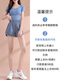 孔钰 跑步运动套装女夏季薄款健身瑜伽服专业晨跑服速干衣短裤时尚 套装/紫色+粉色 S