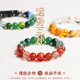 Eternal symbol Five Elements Good Luck Natural Crystal Bracelet Five Elements Customized Gold Water Gold Earth Bracelet Five Elements Balance Bracelet Birthday Gift Fire Earth Bead Diameter About 12mm Recommended for Men