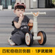 贝趣儿童平衡车1-3岁宝宝滑行车玩具幼儿滑步车婴儿四轮无脚踏溜溜车 青咖 【灯光音乐+缓震静音轮】 一岁防侧翻滑滑车周岁生日礼物