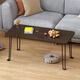 Pumeisen Folding Tea Table for Living Room Small Table Kang Table Simple Small Apartment Bay Window Tea Table Bedroom Learning Computer Low Table Log Color Folding Model 60*40*33