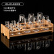 MIDOC classic Moutai cup small wine glass household crystal glass wine dispenser white wine cup one cup Moutai wine set 6 pots 6 cups 100ml+10ml-unlabeled-12 head rack