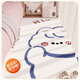 Bedside carpet for bedroom, all seasons thickened imitation cashmere, girl's children's room, cute living room, master bedroom under bed floor mat, Xiong Er Bi Xin Xin - Rectangular (imitation cashmere) 50*120 (milk fufu's gentle touch)