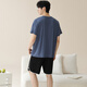 Catman (MiiOW) men's pajamas men's short-sleeved shorts suit Modal summer thin style can be worn on the outside, fashionable ice silk cool home clothes M15605 3XL Recommended weight 160-180 Jin [Jin equals 0.5 kg]