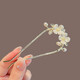 Joy of Two Worlds Flower Hairpin Ladies' Easy Hair Comb Insert Hair Accessories into the Back of the Head Ancient Style Hairpin Camellia U-shaped Hairpin